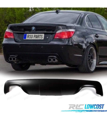 DIFUSOR BMW E60 03-10 PRETO DUPLO LOOK M