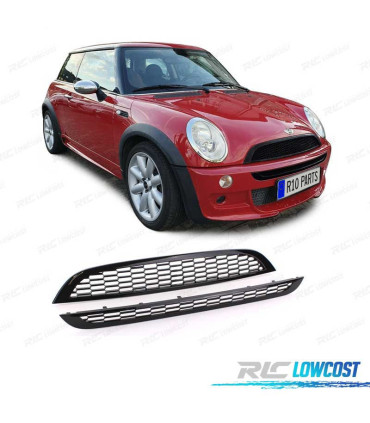 GRELHA FRONTAL MINI COOPER S 01-06 PRETO BRILHANTE