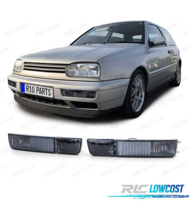 FARÓIS NEVOEIRO COM PISCA VOLKSWAGEN VW GOLF 3 VENTO 92-98 FUNDO PRETO