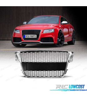 GRELHA FRONTAL PARA AUDI A5 07-11 CROMADA LOOK RS