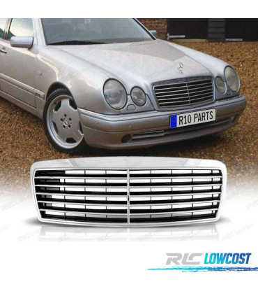 GRELHA FRONTAL MERCEDES W210 95-98 CROMADO