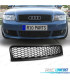 GRELHA FRONTAL AUDI A4 B6 00-04 PRETA BRILHANTE LOOK RS