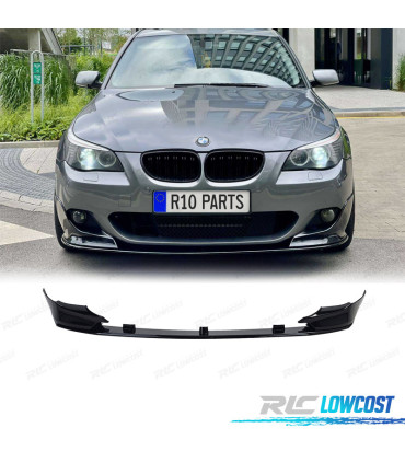 SPOILER LIP BMW E60 E61 03-10 LOOK M PERFORMANCE PRETO BRILHANTE