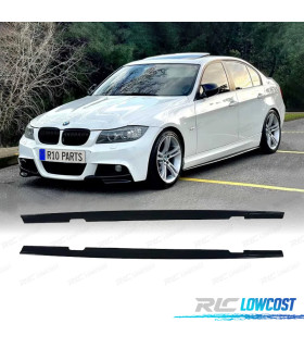 EXTENSÕES EMBALADEIRAS BMW E90 05-11 LOOK M PERFORMANCE PRETO BRILHANTE