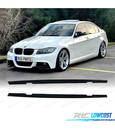 EXTENSÕES EMBALADEIRAS BMW E90 05-11 LOOK M PERFORMANCE PRETO BRILHANTE