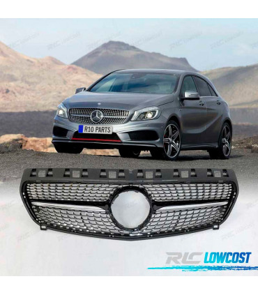 GRELHA FRONTAL LOOK DIAMOND MERCEDES CLASE A W176 12-15