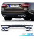 DIFUSOR MERCEDES CLASE C S205 14-18 LOOK AMG PRETO MATE + PONTEIRAS DE ESCAPE
