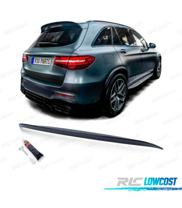 AILERON SPOILER MERCEDES GLC X253 15-19 LOOK AMG PRETO BRILHO