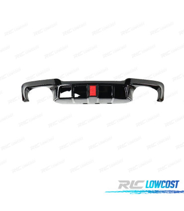 DIFUSOR BMW F10 11-17 LOOK M5 PRETO BRILHANTE COM LUZ DE TRAVAGEM