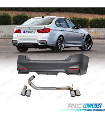 PARA-CHOQUES TRASEIRO BMW F30 LOOK M3 + KIT DE ESCAPE