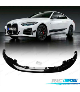 SPOILER LIP FRONTAL BMW G22 20- LOOK M PERFORMANCE PRETO BRILHANTE