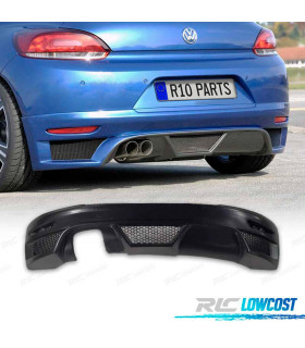 DIFUSOR TRASEIRO VOLKSWAGEN VW SCIROCCO 08-17 LOOK RIEGER ABS