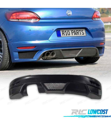 DIFUSOR TRASEIRO VOLKSWAGEN VW SCIROCCO 08-17 LOOK RIEGER ABS