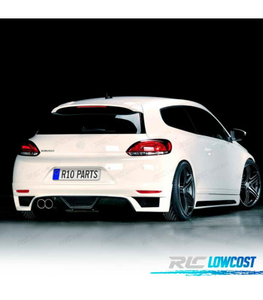 DIFUSOR TRASEIRO VOLKSWAGEN VW SCIROCCO 08-17 LOOK RIEGER ABS