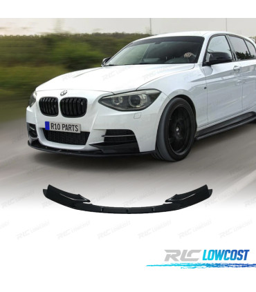 SPOILER LIP FRONTAL BMW F20 F21 11-15 LOOK M PERFORMANCE PRETO BRILHANTE