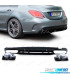 DIFUSOR MERCEDES CLASE C W205 SEDAN 18-21 LOOK AMG PRETO BRILHANTE + PONTEIRAS DE ESCAPE