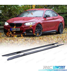 EXTENSÕES EMBALADEIRAS BMW F22 F23 2014- LOOK M PERFORMANCE PRETO BRILHANTE