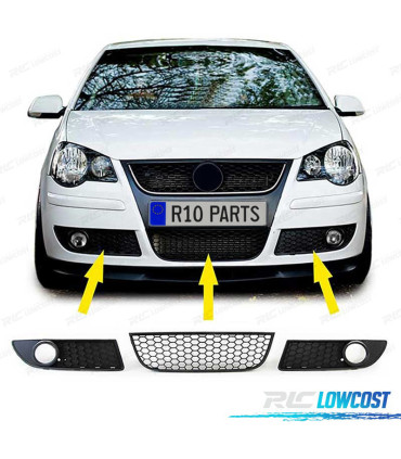 GRELHAS VOLKSWAGEN VW POLO 05-09 INFERIOR PARA FAROIS DE NEVOEIRO