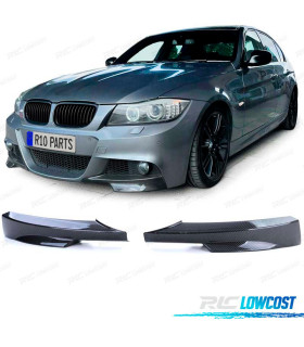 SPLITTERS PARA-CHOQUES FRONTAL BMW E90 E91 08-12 LOOK M CARBONO