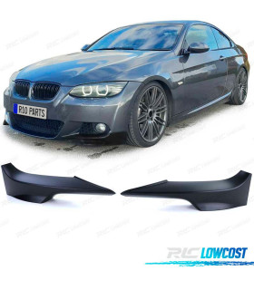 SPLITTERS PARA-CHOQUES FRONTAL BMW E92 E93 06-10 LOOK M PRETO MATE