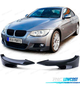 SPLITTERS PARA-CHOQUES FRONTAL BMW E92 E93 10-14 LOOK M PRETO BRILHANTE