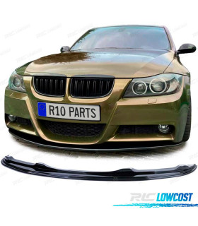 SPOILER LIP BMW E90 E91 05-08 PACK M PRETO BRILHANTE