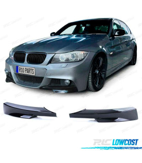 SPLITTERS PARA-CHOQUES FRONTAL BMW E90 E91 08-12 PACK M PRETO BRILHANTE
