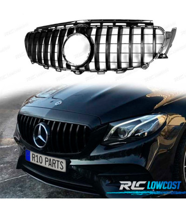 GRELHA MERCEDES CLASE E W213 16-18 LOOK GT PRETO BRILHO
