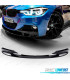 SPOILER LIP FRONTAL BMW F30 F31 LOOK M PERFORMANCE PRETO BRILHANTE ABS