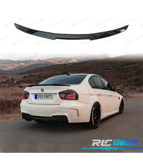 AILERON LIP SPOILER TRASEIRO BMW E90 05-12 LOOK M4 PRETO BRILHANTE