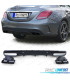 DIFUSOR MERCEDES CLASSE C W205 SEDAN 13-18 LOOK AMG + PONTEIRAS DE ESCAPE PRETAS