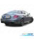 DIFUSOR MERCEDES CLASSE C W205 SEDAN 13-18 LOOK AMG + PONTEIRAS DE ESCAPE PRETAS