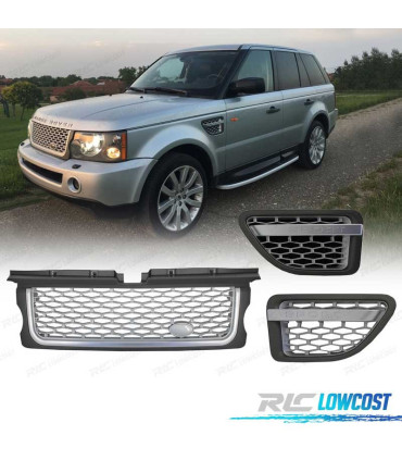 GRELHAS FRONTAL + LATERAL SILVER EDITION RANGE ROVER SPORT 05-09