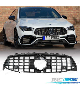 GRELHA FRONTAL MERCEDES CLA W118 19- LOOK GTR PRETO BRILHANTE