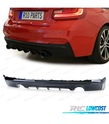 DIFUSOR BMW F22 F23 13- LOOK M PERFORMANCE PRETO BRILHANTE