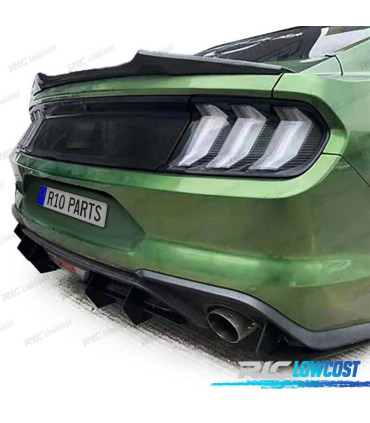 DIFUSOR FORD MUSTANG GT MK6 14- PRETO BRILHANTE