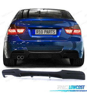 DIFUSOR BMW E90 05-12 LOOK M PRETO BRILHANTE