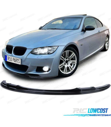 SPOILER LIP BMW E92 E93 06-10 LOOK M PRETO BRILHANTE