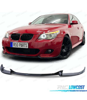 SPOILER LIP BMW E60 E61 07-10 LOOK M5 PRETO BRILHANTE