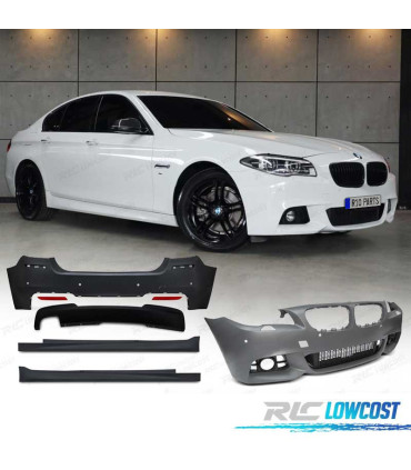 KIT CARROÇARIA BMW F10 13-17 COM PDC + LAVA-FARÓIS LOOK M