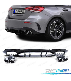 DIFUSOR MERCEDES CLASE A W177 18- LOOK AMG A45 + PONTEIRAS ESCAPE