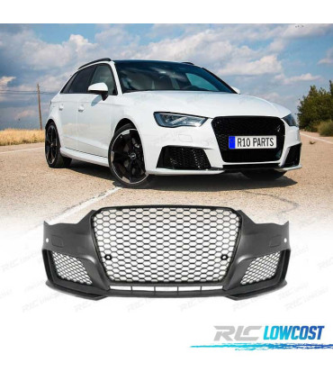 PARACHOQUES FRONTAL AUDI A3 8V 12-16 LOOK RS3 SRA PDC