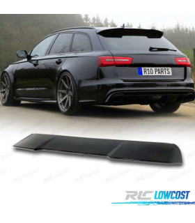 AILERON SPOILER AUDI A6 16-18 PRETO BRILHANTE