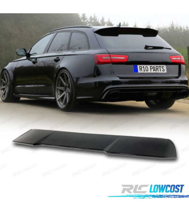 AILERON SPOILER AUDI A6 16-18 PRETO BRILHANTE
