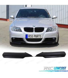 SPLITTERS PARA-CHOQUES FRONTAL BMW E90 E91 05-08 LOOK M PRETO BRILHANTE
