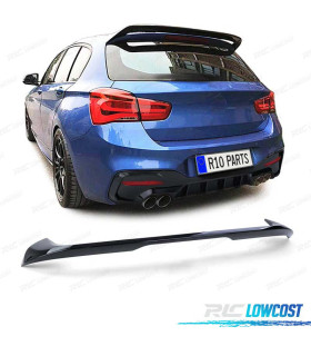 AILERON SPOILER TRASEIRO BMW F20 F21 LCI 15-19 LOOK M PERFORMANCE PRETO BRILHANTE