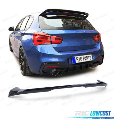 AILERON SPOILER TRASEIRO BMW F20 F21 LCI 15-19 LOOK M PERFORMANCE PRETO BRILHANTE