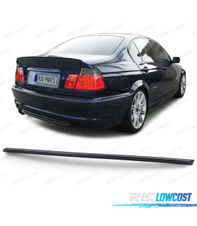 AILERON SPOILER TRASEIRO BMW E46 SEDAN 98-05 LOOK M PRETO BRILHANTE