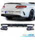 DIFUSOR MERCEDES CLASSE C C205 COUPÉ 15-18 LOOK AMG PDC PRETO + PONTEIRAS DE ESCAPE