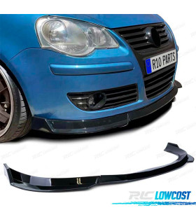 SPOILER LIP FRONTAL VOLKSWAGEN VW POLO 9N3 05-09 PRETO BRILHANTE